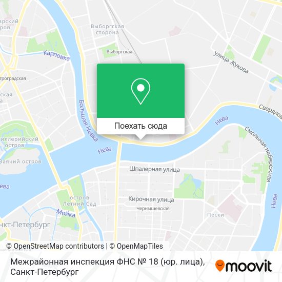 Карта Межрайонная инспекция ФНС № 18 (юр. лица)