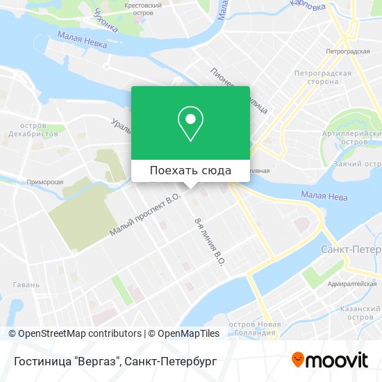 Карта Гостиница "Вергаз"