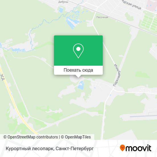Карта Курортный лесопарк
