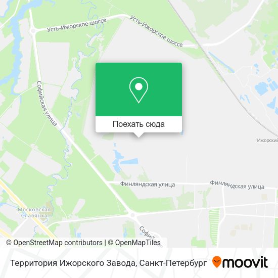 Карта Территория Ижорского Завода