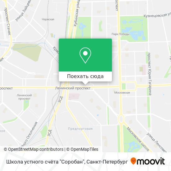 Карта Школа устного счёта "Соробан"
