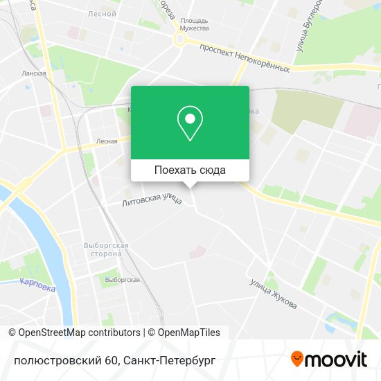 Карта полюстровский 60