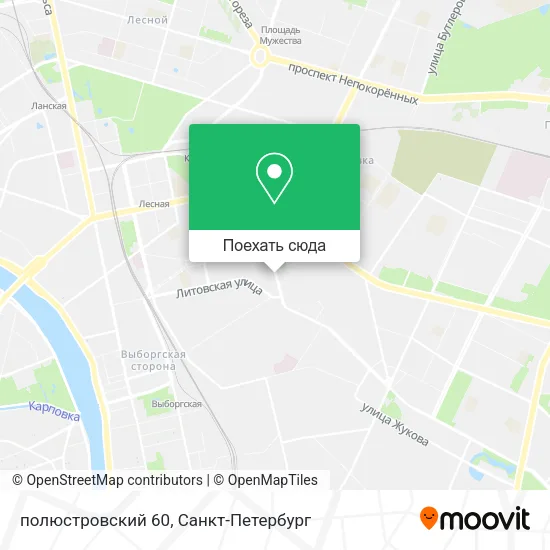 Карта полюстровский 60