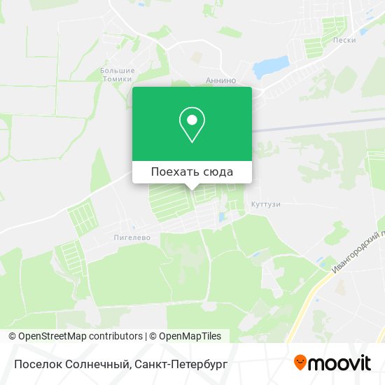 Карта Поселок Солнечный