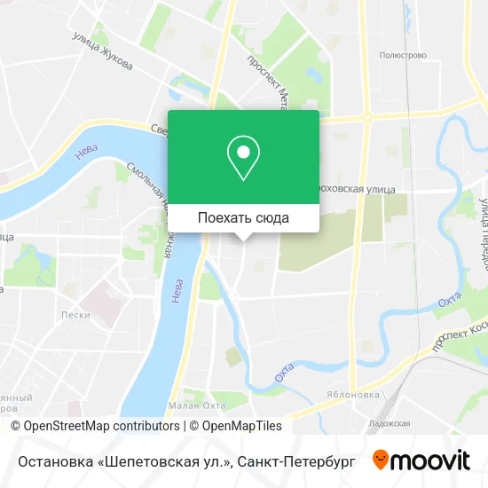 Карта Остановка «Шепетовская ул.»