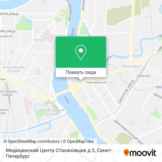 Карта Медицинский Центр Стахановцев д.5