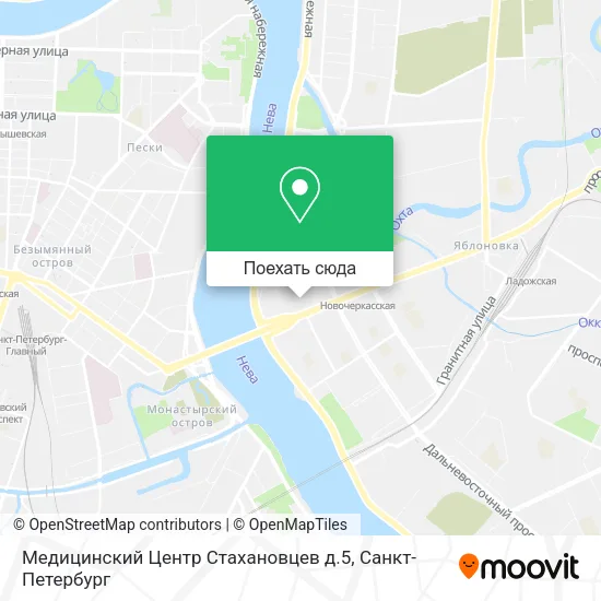 Карта Медицинский Центр Стахановцев д.5