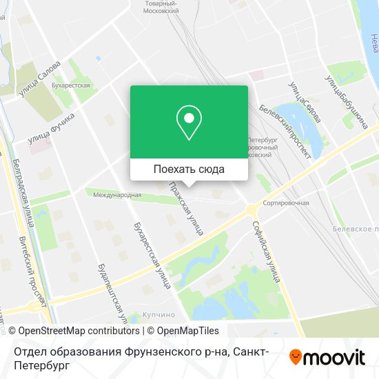 Карта Отдел образования Фрунзенского р-на