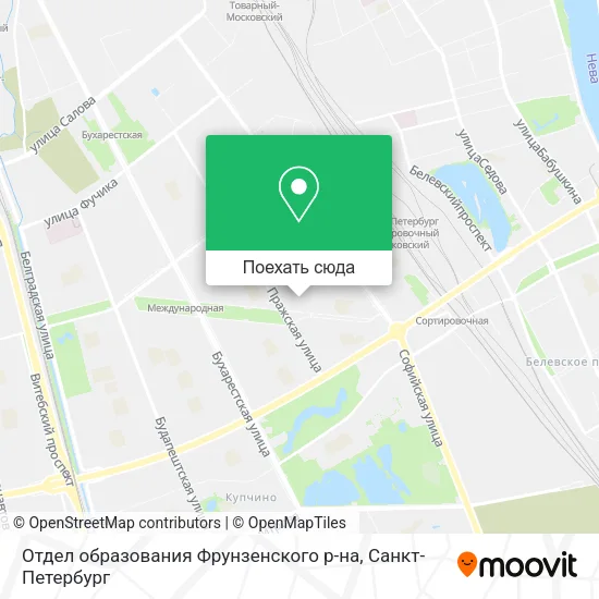 Карта Отдел образования Фрунзенского р-на