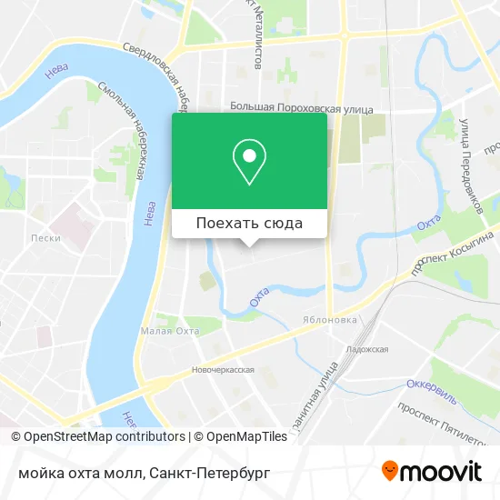 Карта мойка охта молл