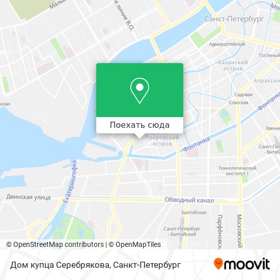 Карта Дом купца Серебрякова