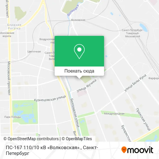 Карта ПС-167 110/10 кВ «Волковская».