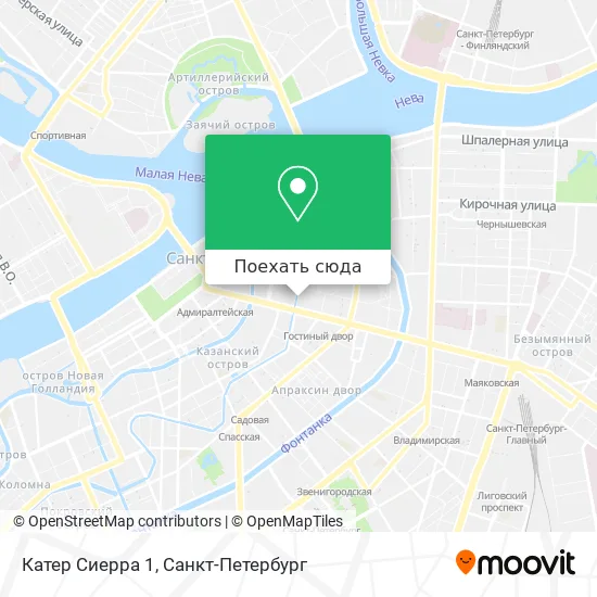 Карта Катер Сиерра 1