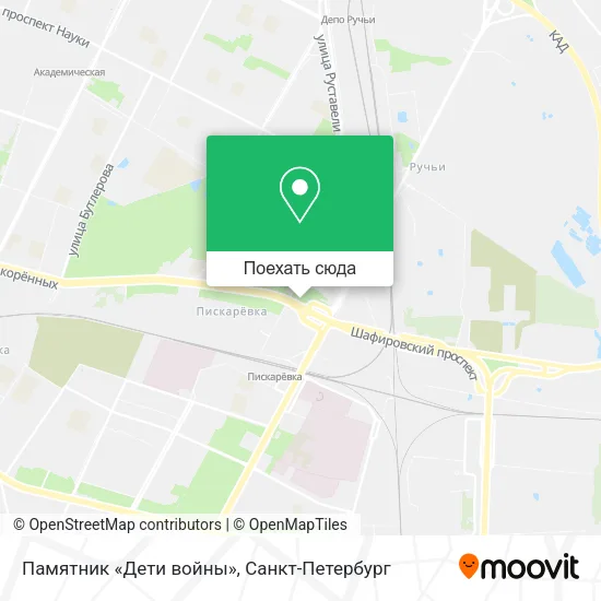 Карта Памятник «Дети войны»