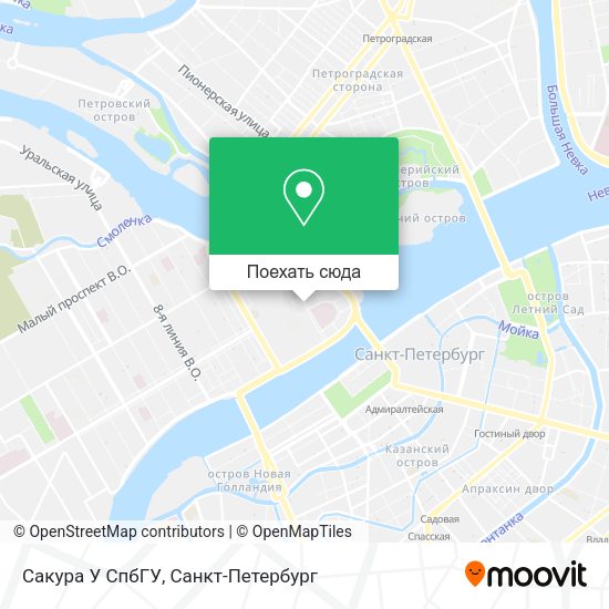 Карта Сакура У СпбГУ