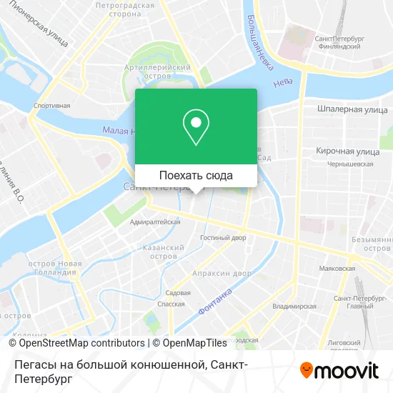 Карта Пегасы на большой конюшенной
