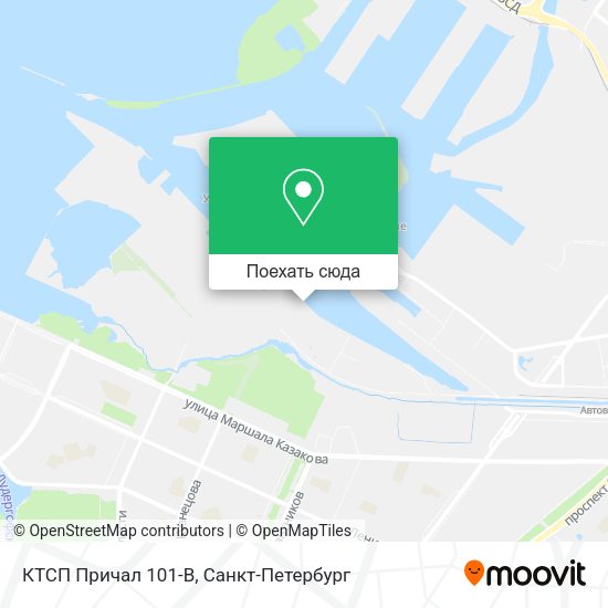 Карта КТСП Причал 101-В
