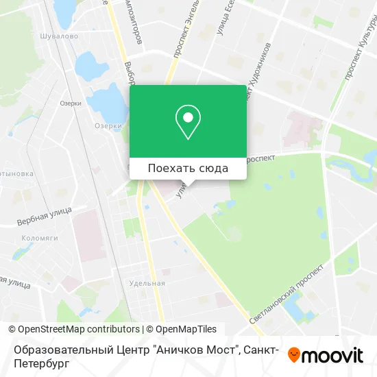 Карта Образовательный Центр "Аничков Мост"