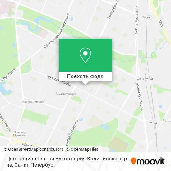 Карта Централизованная Бухгалтерия Калининского р-на