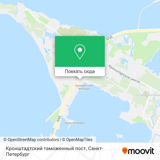Карта Кронштадтский таможенный пост