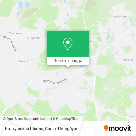 Карта Колтушская Школа