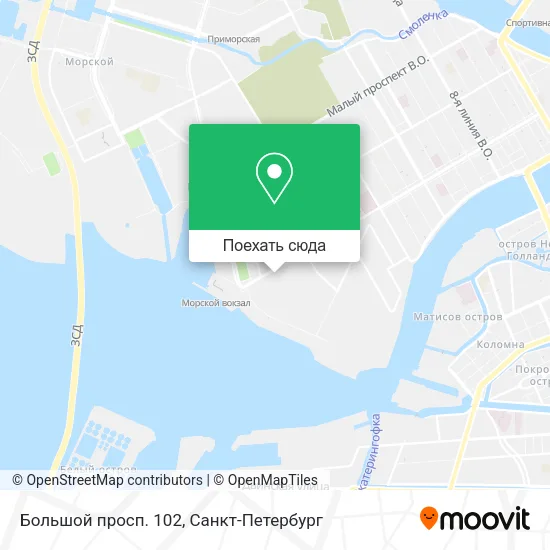 Карта Большой просп. 102