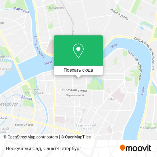 Карта Нескучный Сад