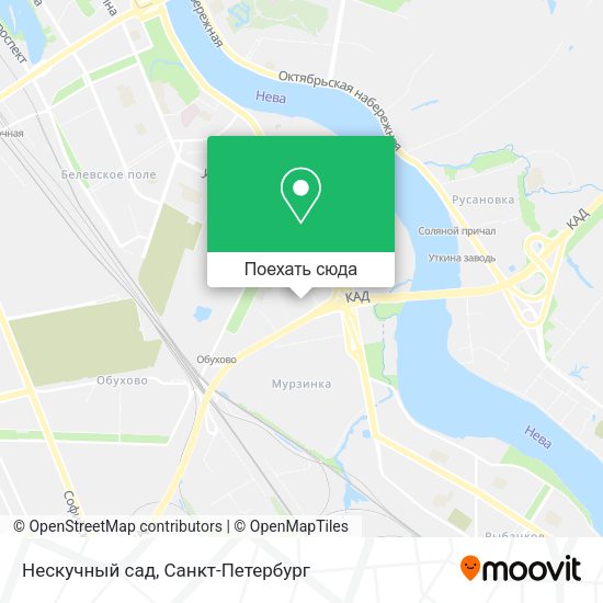Карта Нескучный сад