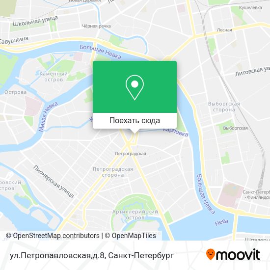 Карта ул.Петропавловская,д.8