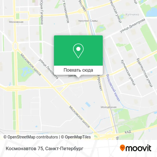 Карта Космонавтов 75