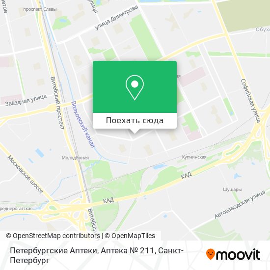 Карта Петербургские Аптеки, Аптека № 211