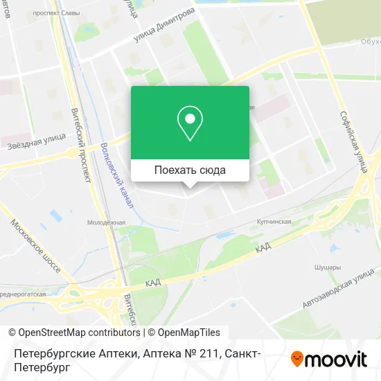 Карта Петербургские Аптеки, Аптека № 211