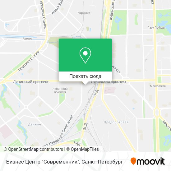 Карта Бизнес Центр "Современник"