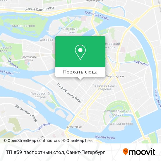Карта ТП #59 паспортный стол
