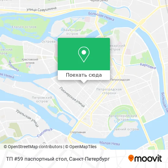 Карта ТП #59 паспортный стол