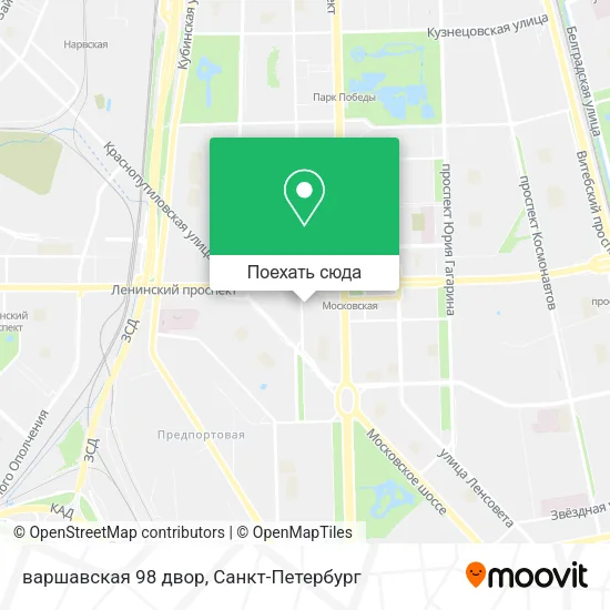 Карта варшавская 98  двор