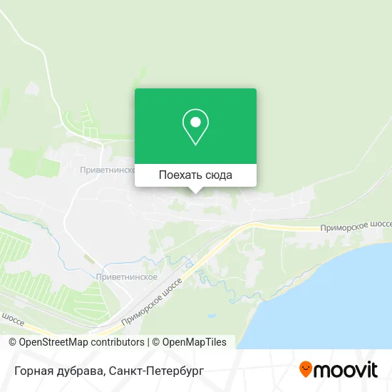 Карта Горная дубрава