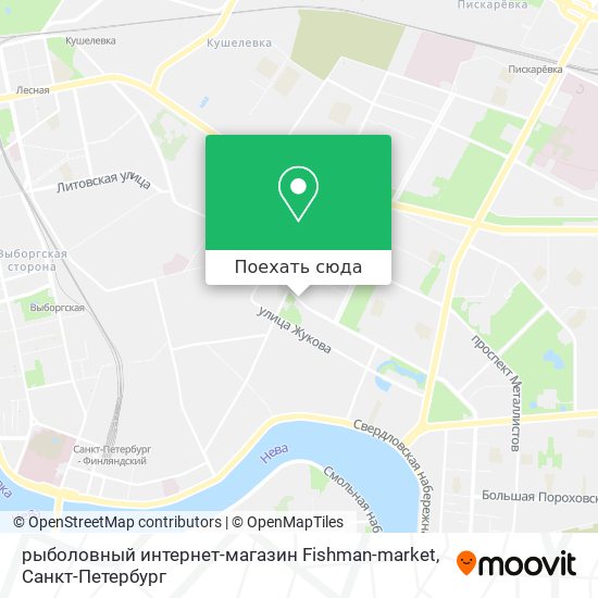 Карта рыболовный интернет-магазин Fishman-market