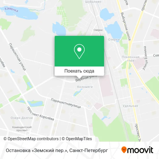 Карта Остановка «Земский пер.»