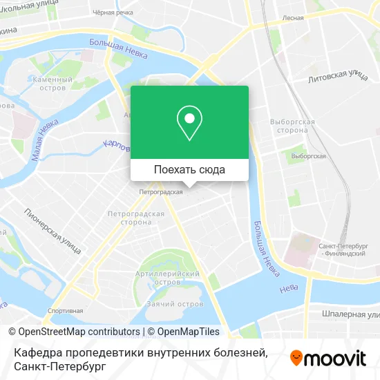 Карта Кафедра пропедевтики внутренних болезней