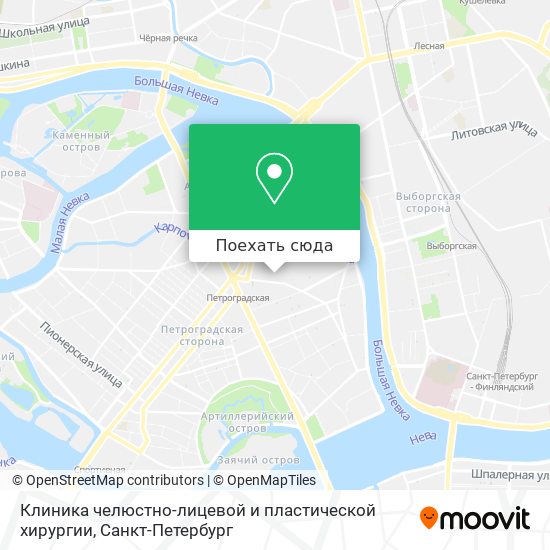 Карта Клиника челюстно-лицевой и пластической хирургии