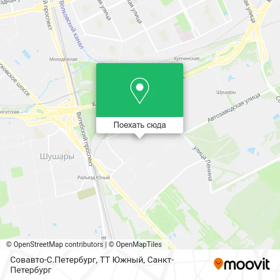 Карта Совавто-С.Петербург, ТТ Южный