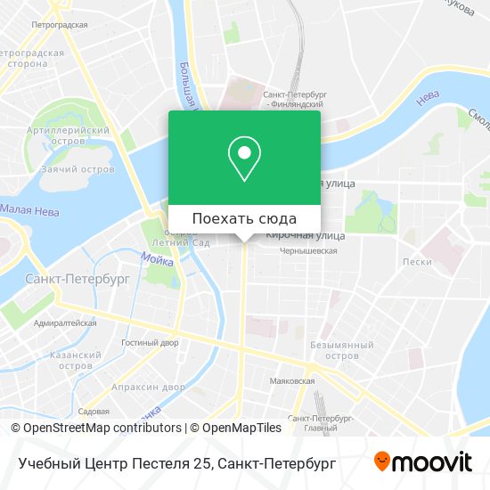 Карта Учебный Центр Пестеля 25