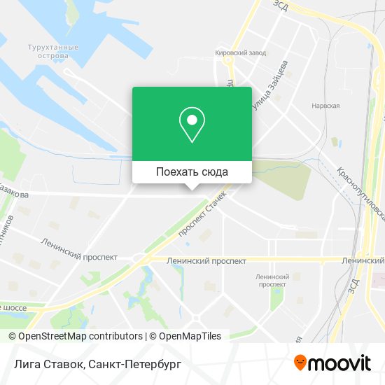 Карта Лига Ставок