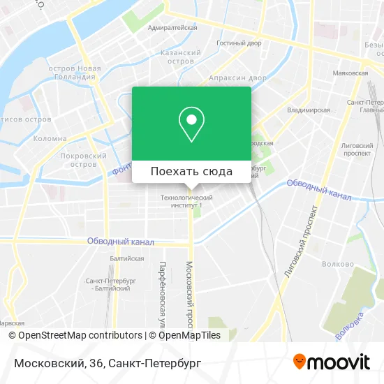 Карта Московский, 36