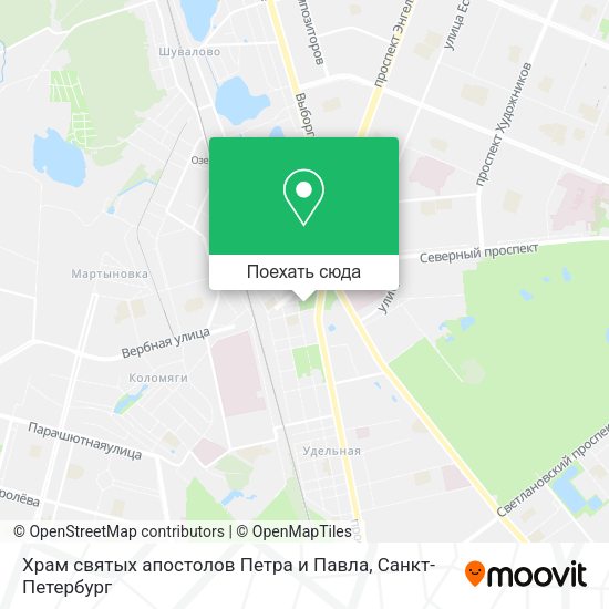 Карта Храм святых апостолов Петра и Павла