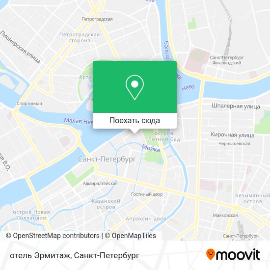 Карта отель Эрмитаж