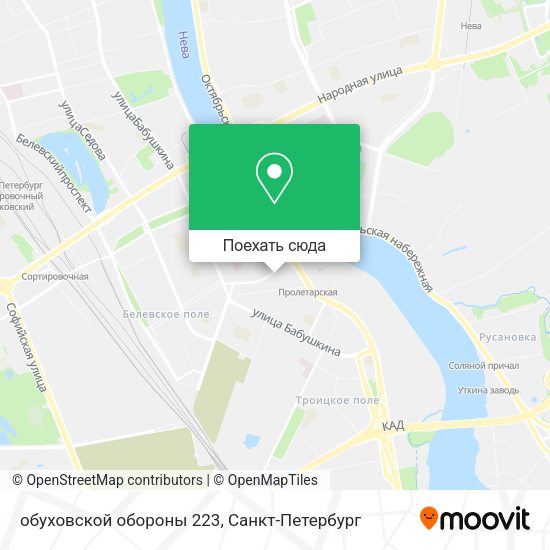 Карта обуховской обороны 223