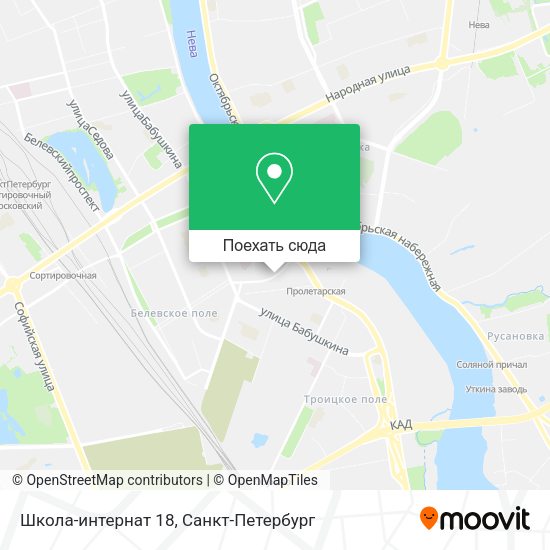 Карта Школа-интернат 18