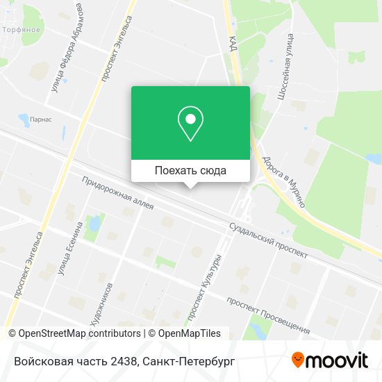 Карта Войсковая часть 2438